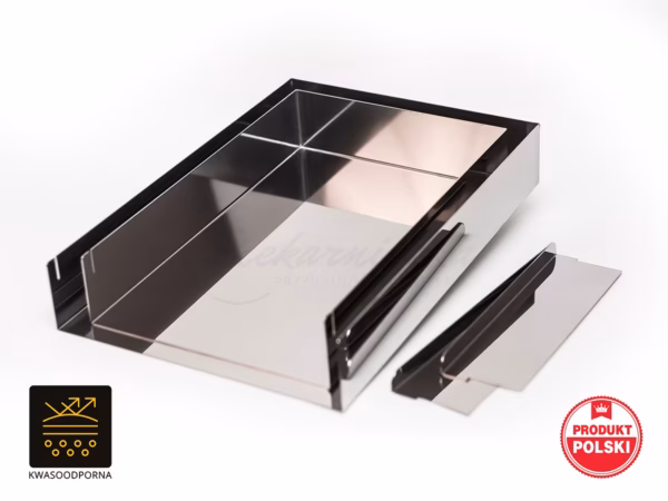 Komplet dwóch blach o wys. 6cm (S6K, M6K) Nierdzewna-kwasoodporna