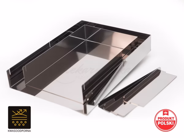 Komplet dwóch blach o wys. 6cm (S6K, R6/2K - Rodzinna) Nierdzewna-kwasoodporna